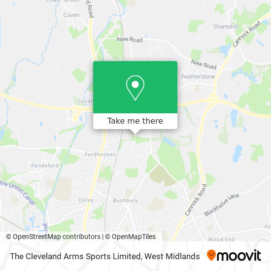 The Cleveland Arms Sports Limited map