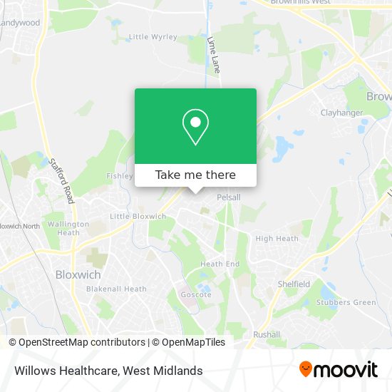 Willows Healthcare map