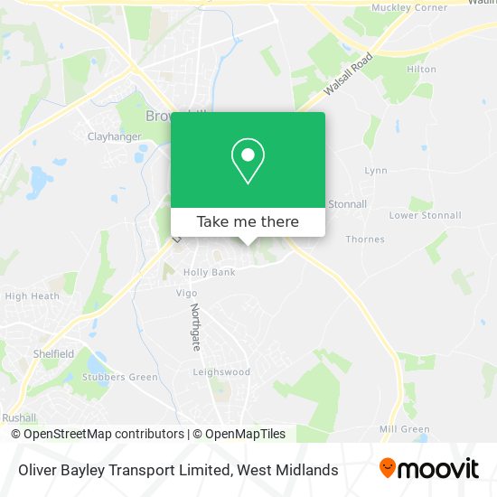 Oliver Bayley Transport Limited map