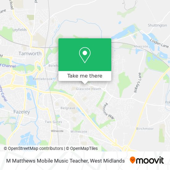 M Matthews Mobile Music Teacher map