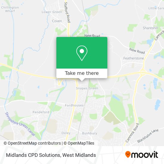 Midlands CPD Solutions map