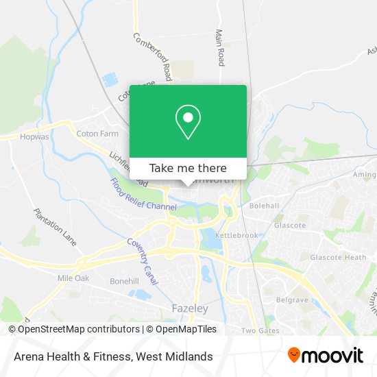 Arena Health & Fitness map