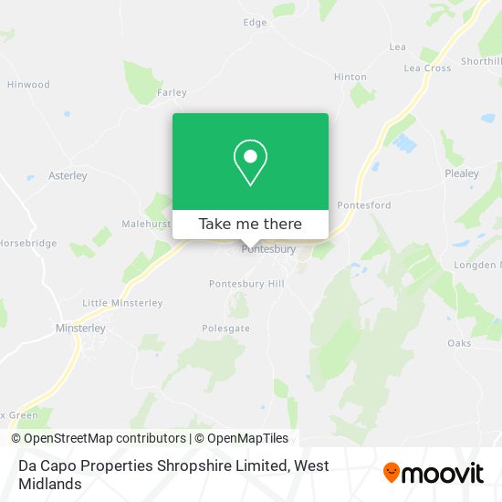 Da Capo Properties Shropshire Limited map