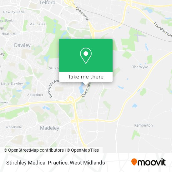 Stirchley Medical Practice map
