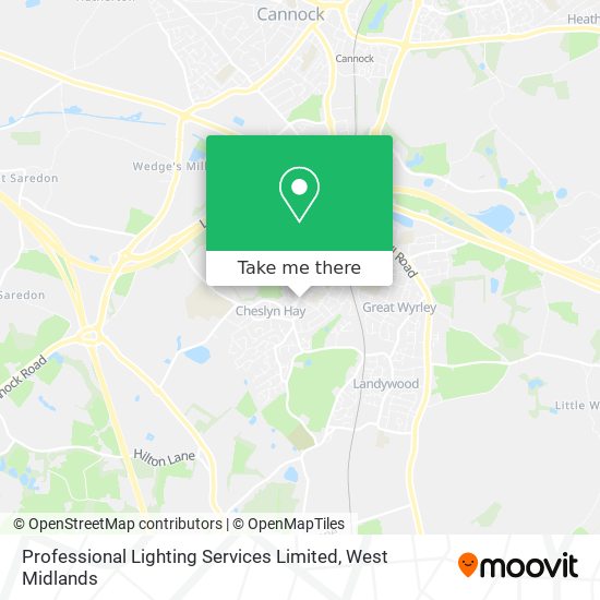 Professional Lighting Services Limited map