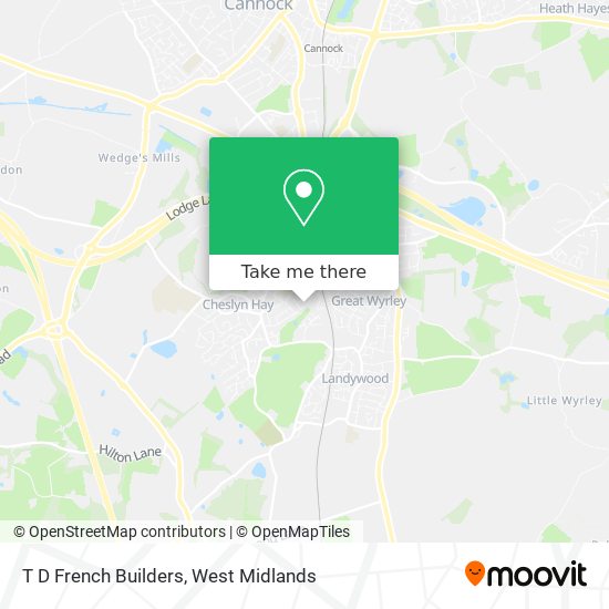 T D French Builders map