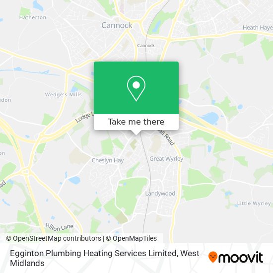 Egginton Plumbing Heating Services Limited map