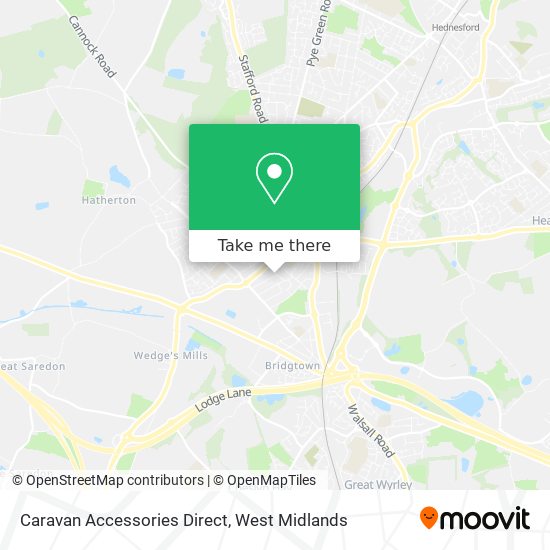 Caravan Accessories Direct map