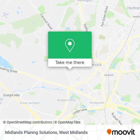 Midlands Planing Solutions map