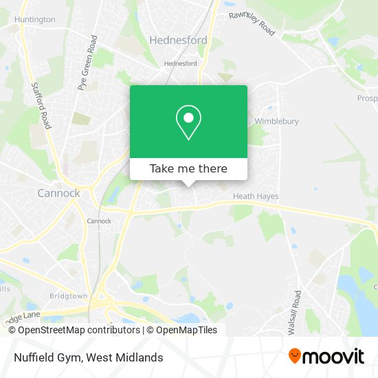 Nuffield Gym map