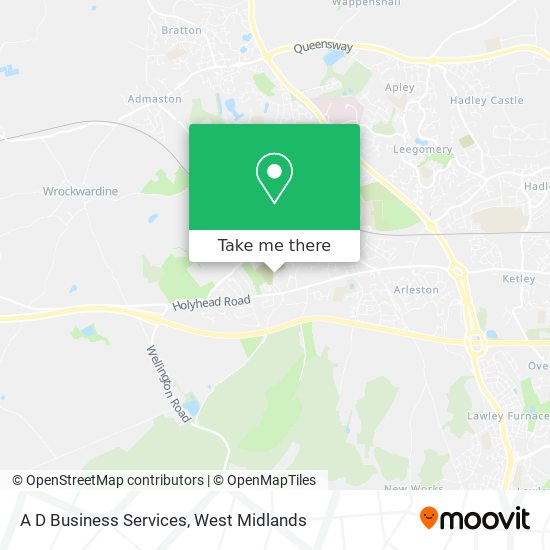 A D Business Services map