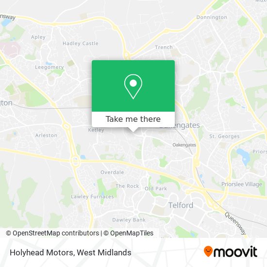 Holyhead Motors map