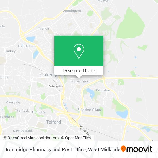 Ironbridge Pharmacy and Post Office map