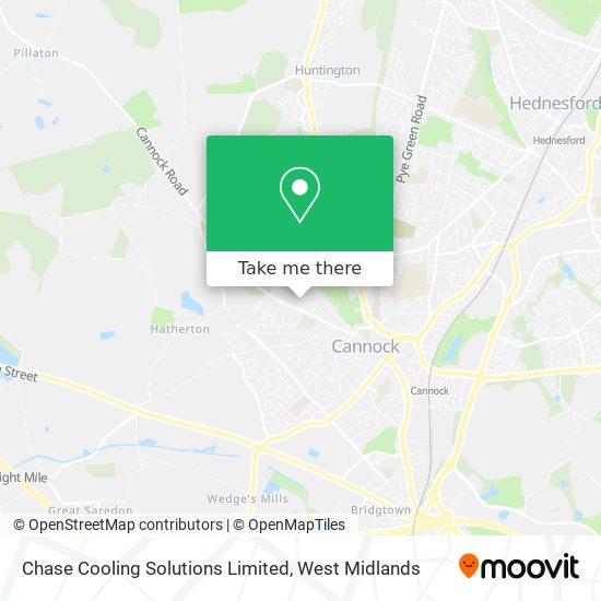 Chase Cooling Solutions Limited map