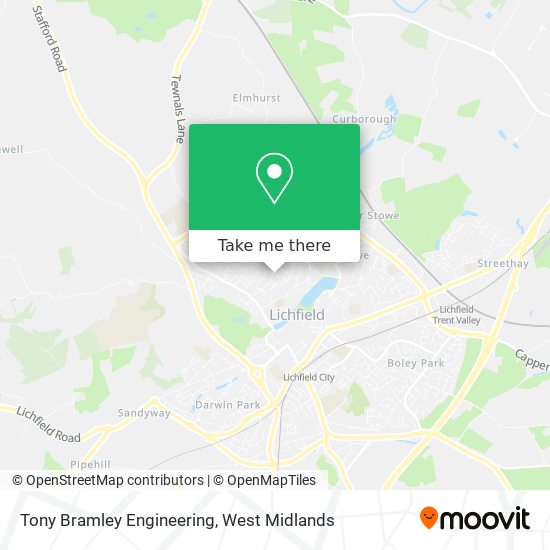 Tony Bramley Engineering map