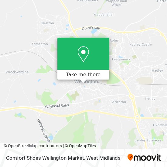 Comfort Shoes Wellington Market map