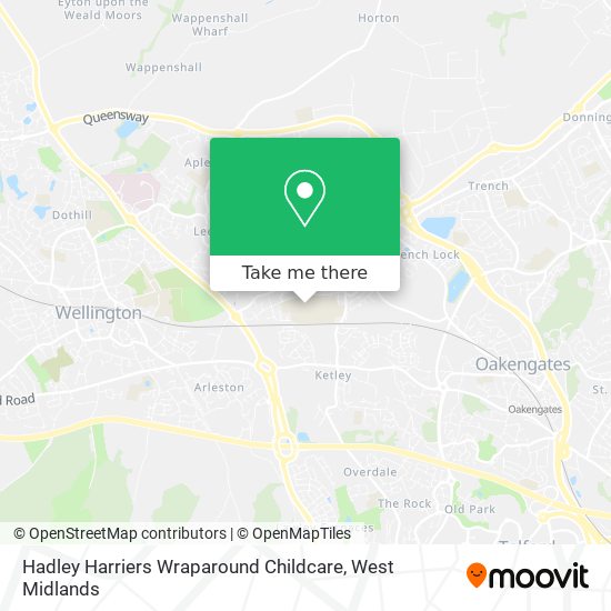 Hadley Harriers Wraparound Childcare map