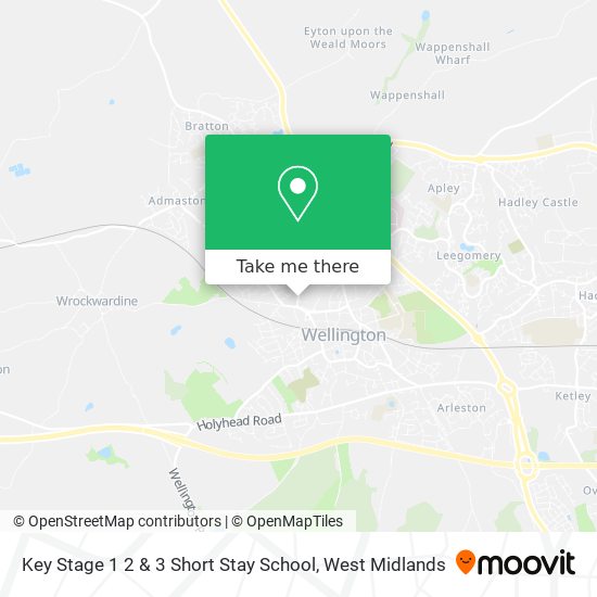 Key Stage 1 2 & 3 Short Stay School map