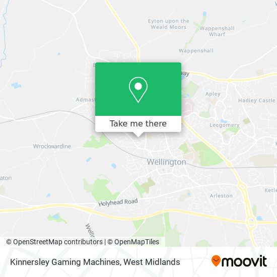 Kinnersley Gaming Machines map