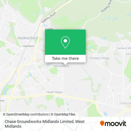 Chase Groundworks Midlands Limited map