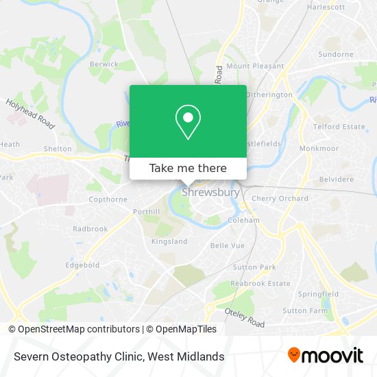 Severn Osteopathy Clinic map
