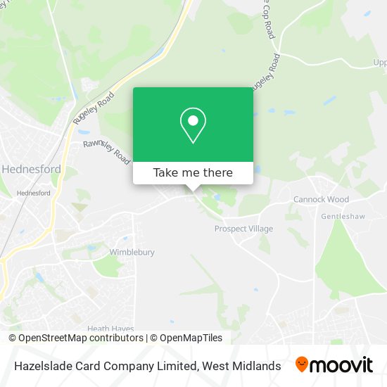 Hazelslade Card Company Limited map