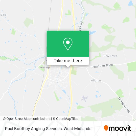 Paul Boothby Angling Services map