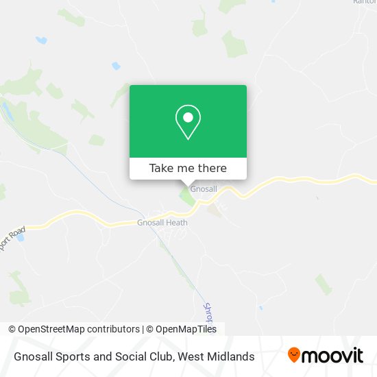 Gnosall Sports and Social Club map