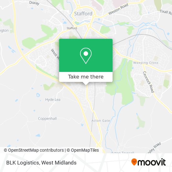 BLK Logistics map