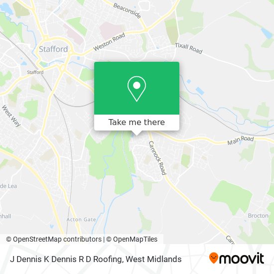 J Dennis K Dennis R D Roofing map