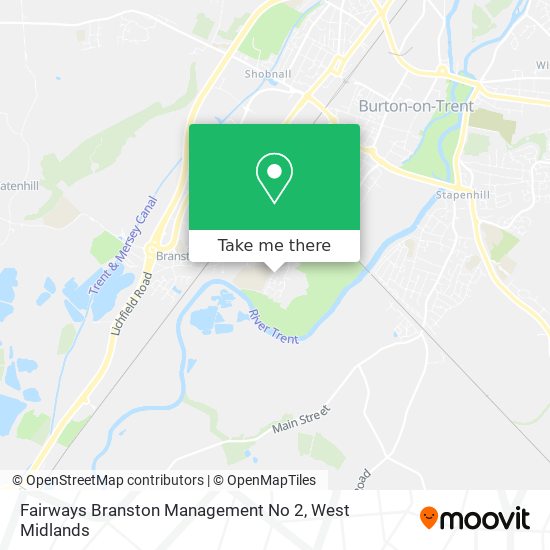 Fairways Branston Management No 2 map