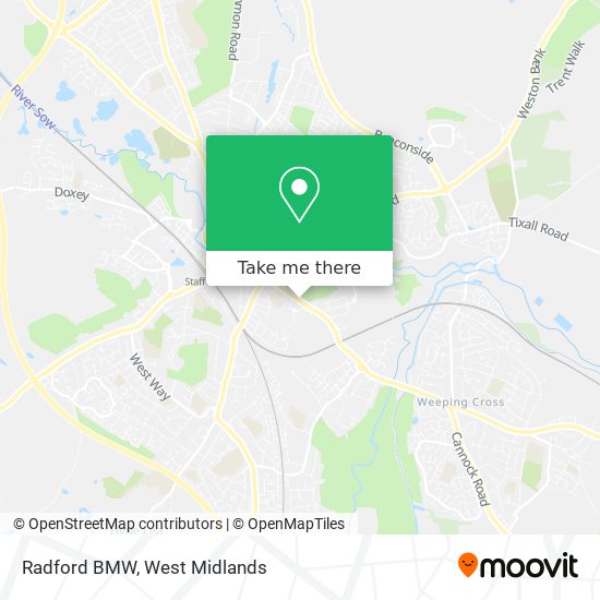 Radford BMW map