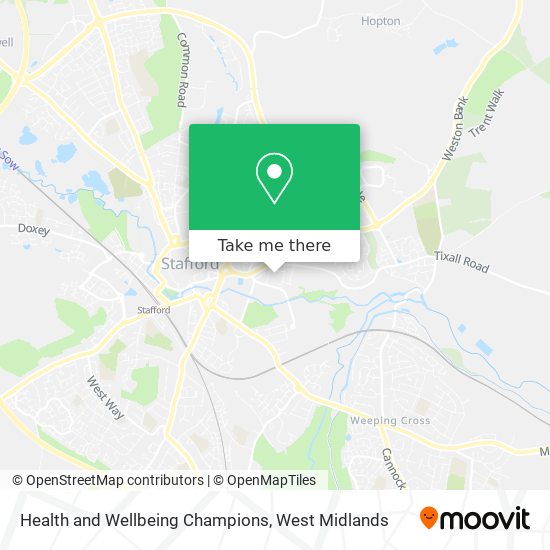 Health and Wellbeing Champions map