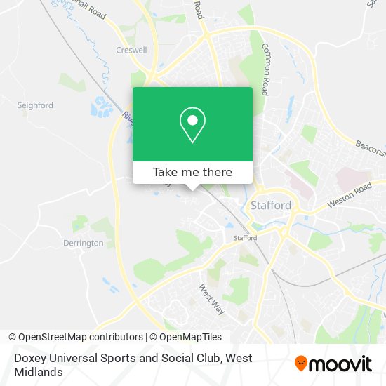 Doxey Universal Sports and Social Club map