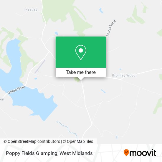 Poppy Fields Glamping map