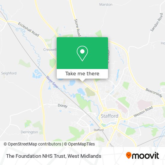 The Foundation NHS Trust map