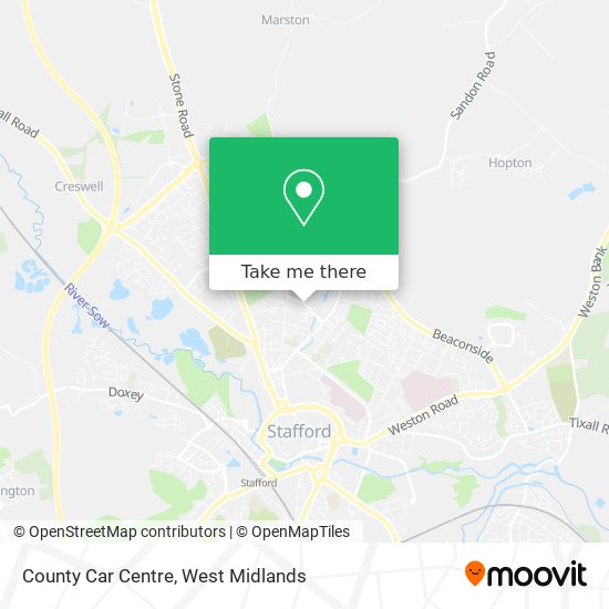 County Car Centre map