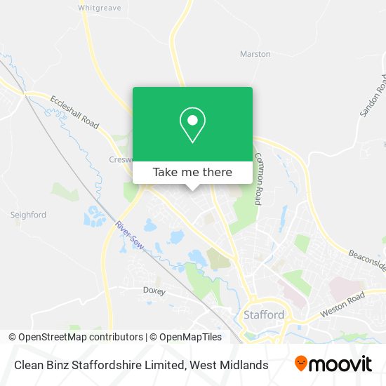 Clean Binz Staffordshire Limited map