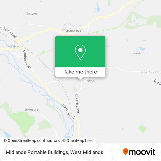 Midlands Portable Buildings map