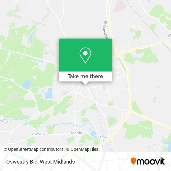 Oswestry Bid map