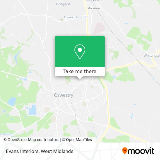 Evans Interiors map