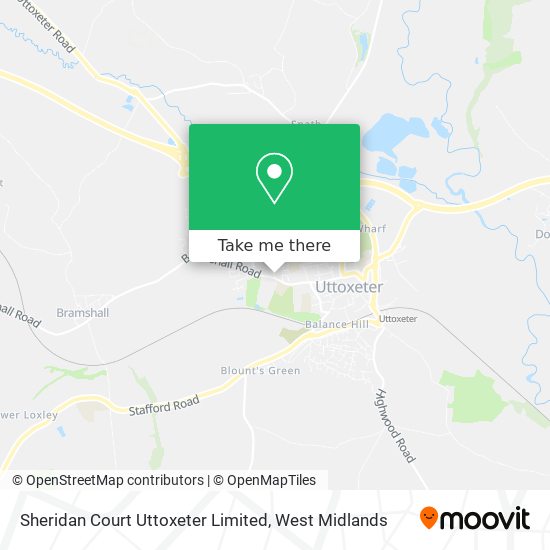 Sheridan Court Uttoxeter Limited map