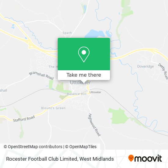 Rocester Football Club Limited map