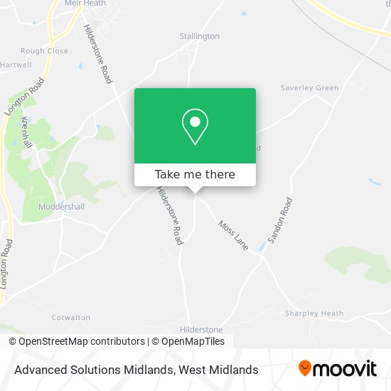 Advanced Solutions Midlands map