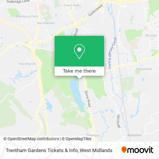 Trentham Gardens Tickets & Info map