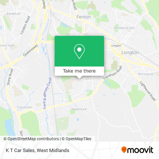 K T Car Sales map