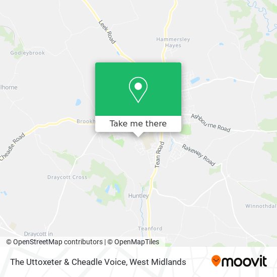 The Uttoxeter & Cheadle Voice map
