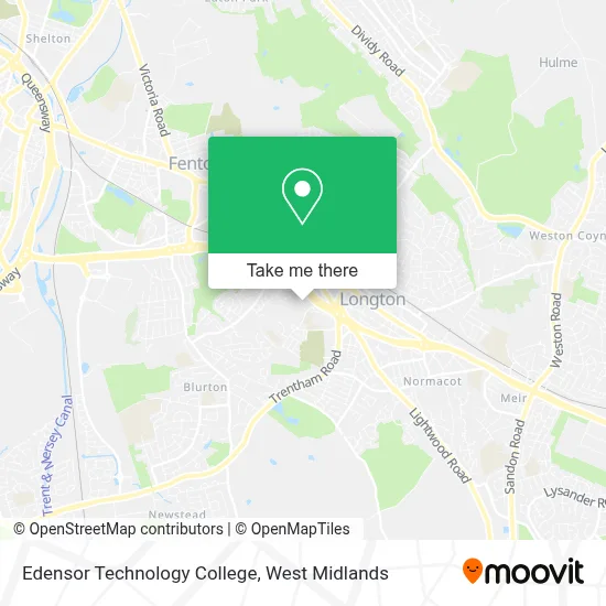 Edensor Technology College map