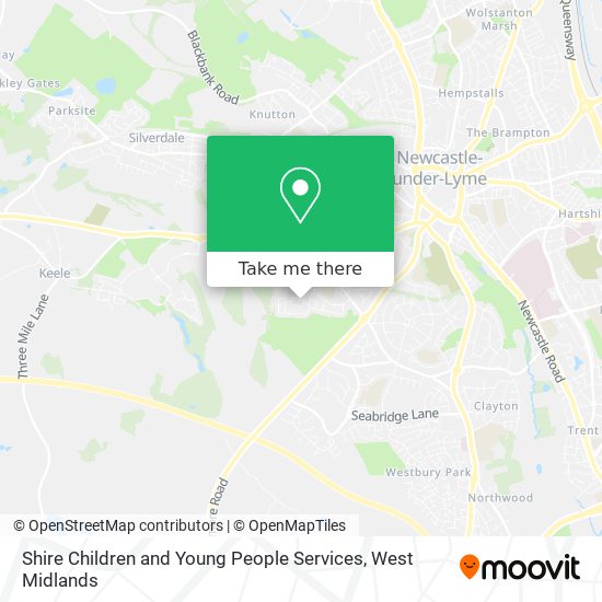 Shire Children and Young People Services map
