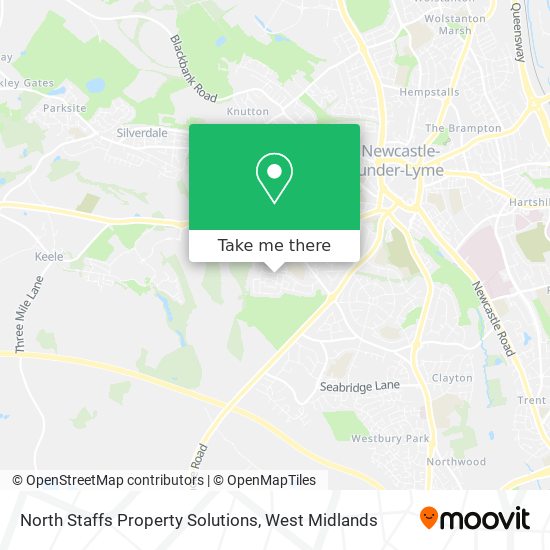 North Staffs Property Solutions map